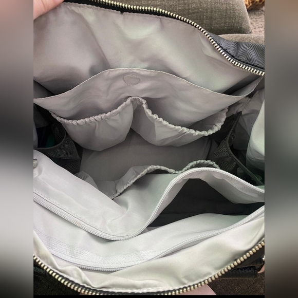 Itzy Ritzy Herringbone Triple Threat Black diaper bag